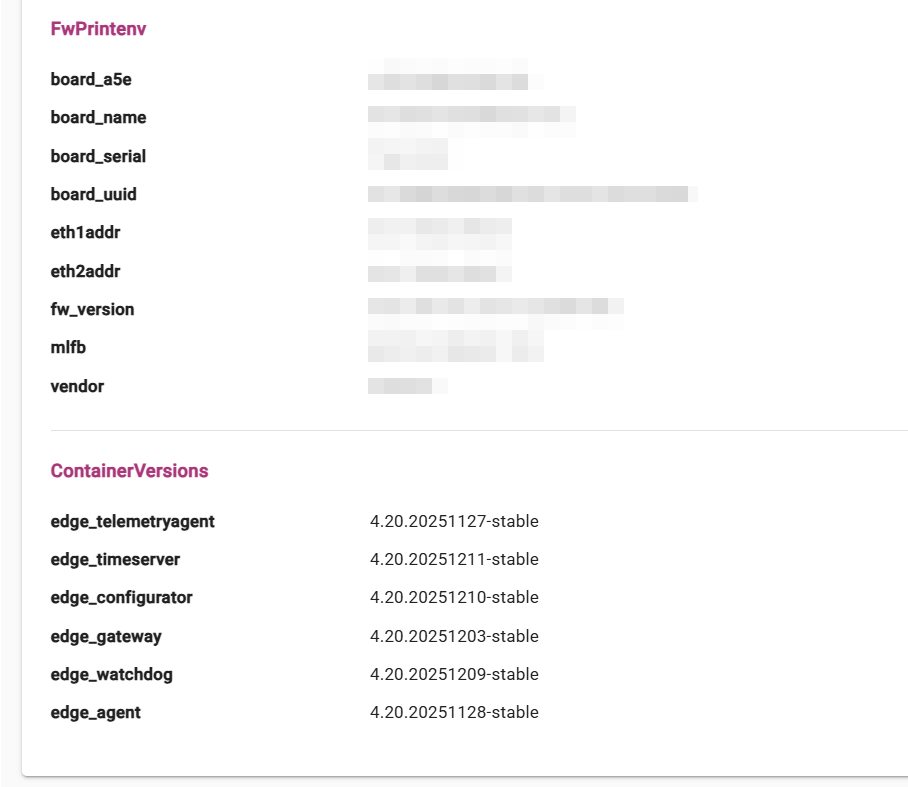 EdgeGateway OS Daten