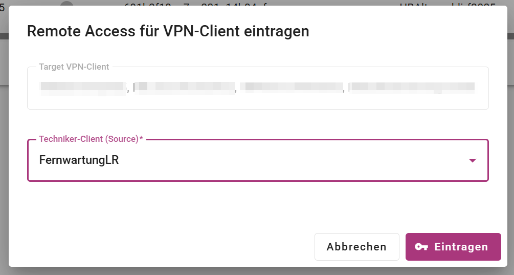 Batch Remote Access Dialog